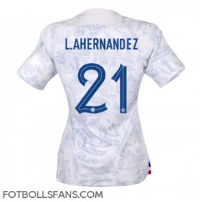Frankrike Lucas Hernandez #21 Replika Bortatröja Damer VM 2022 Kortärmad
